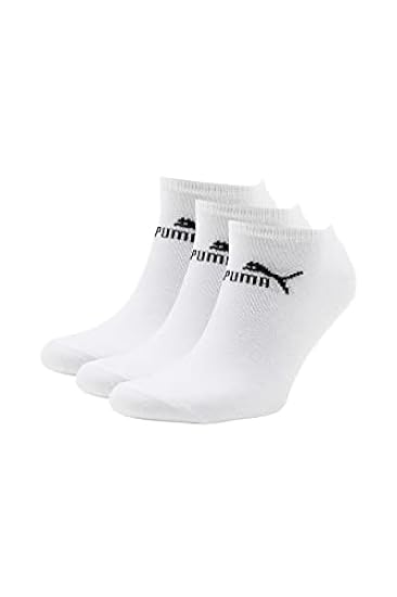 PUMA - Set calzini sportivi, 3 paia, Bianco (White), 43