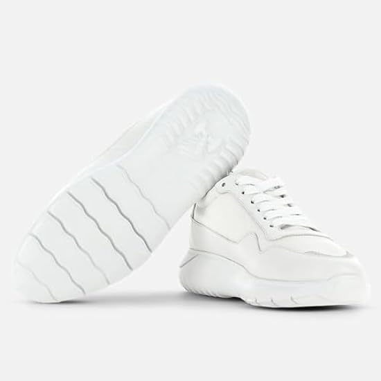 Hogan Sneakers da Uomo Interactive³ in Pelle e Tessuto Blu - HXM3710EG30 QEW543J - Taglia 846959217