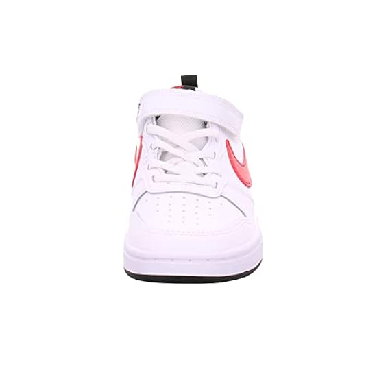 Nike Court Borough Low 2, Little Kids´ Shoe, White/University Red-Black, 27.5 EU 707130075