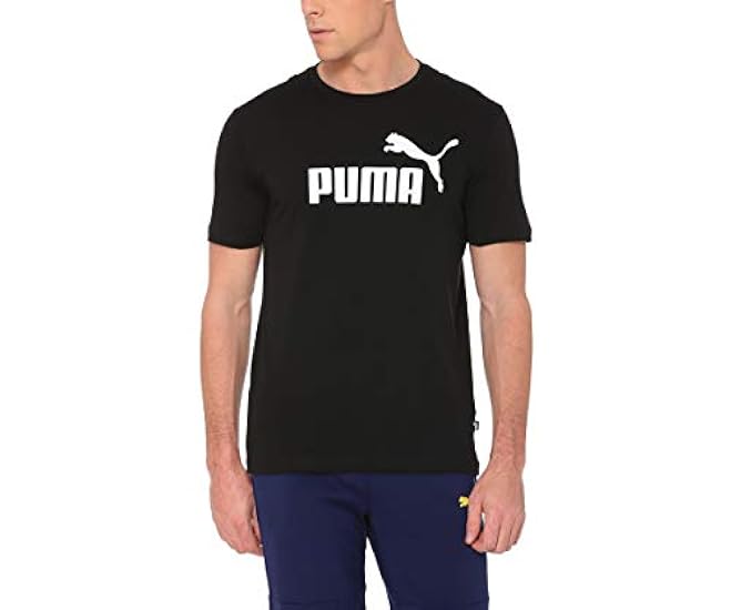 Puma Essentials Logo Tee M, Maglietta Uomo, Nero Black 