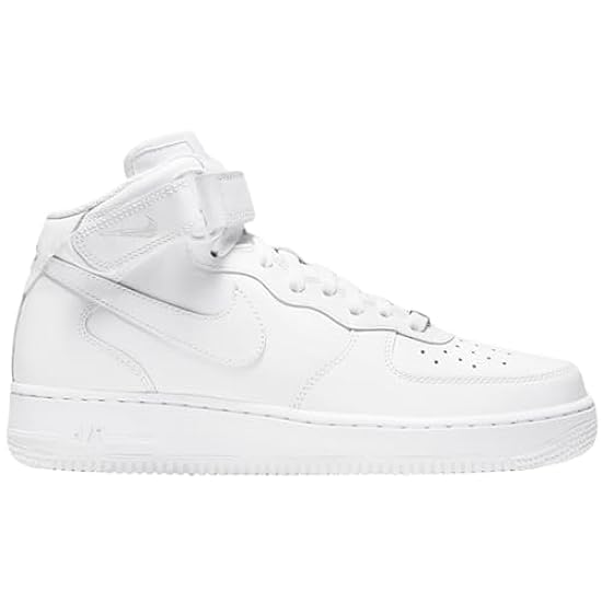 Nike Donna Air Force 1 Mid ´07 Pelle Bianco 366731