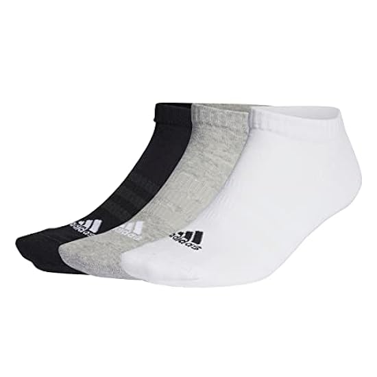 adidas Cushioned Low-cut 3 Pairs No Show Socks Calzini Invisible/Sneaker Unisex - Adulto (Pacco da 3) 277467716