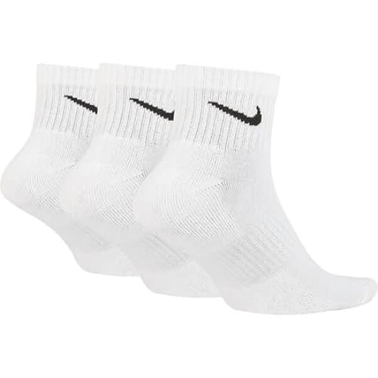 Nike Socks Uwear - Calzini alla caviglia, confezione da 3, colore: Bianco/Nero 214343452