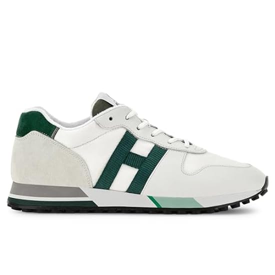 Hogan Sneakers da Uomo H383 Bianca e Verde - HXM3830AN5