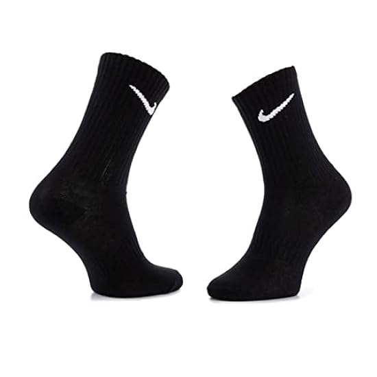 Nike Socks Everyday LTWT, Calzini Uomo, Nero (Black/White), 34–38 (Taglia produttore: S), Confezione da 3 954720925