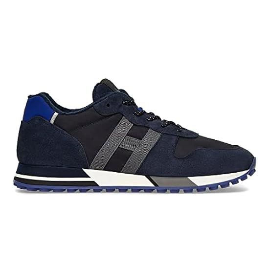 Hogan Sneaker da Uomo H383 Grigia, Blu e Arancione - HX