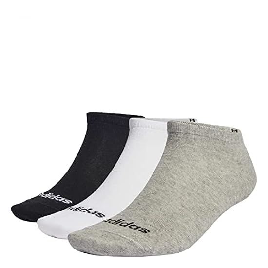 adidas Thin Linear Low-cut 3 Pairs No Show Socks Calzin