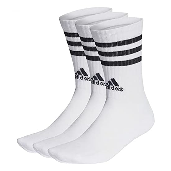 adidas 3-stripes Cushioned Crew Socks 3 Pairs Calzini U