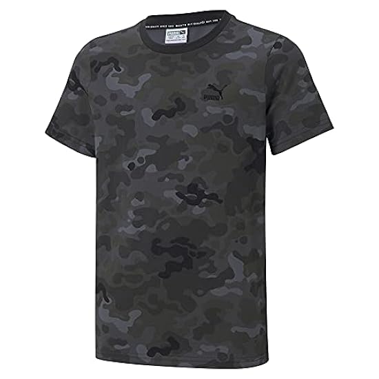 PUMA T-Shirt garçon Class GRAF Maglietta, Antracite, 10