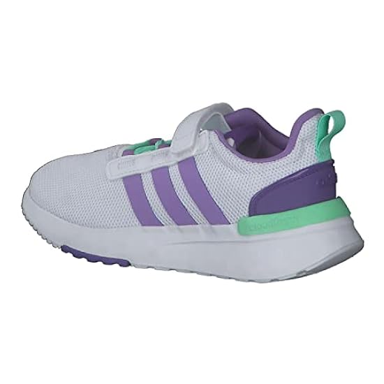 adidas Racer TR21 C, Sneaker, Ftwr White/Violet Fusion/Pulse Mint, 31.5 EU 642172256