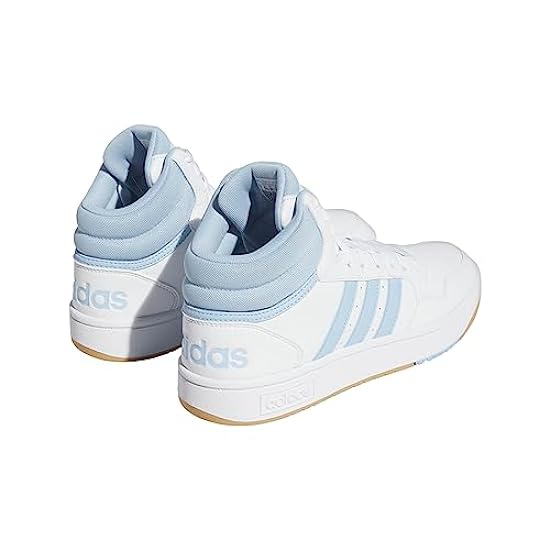 adidas Hoops 3.0 Mid Shoes, Sneaker Donna, Ftwr White Clear Sky Gum3, 38 EU 091134810