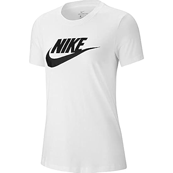Nike W Nsw Tee Essntl Icon Futura, T-Shirt Donna, Bianc