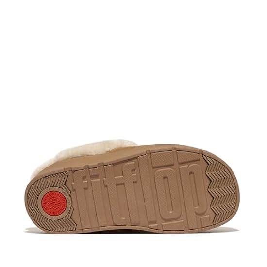 Fitflop Gen-FF Shearling-Collar Suede Slippers, Pantofole Donna 043406139