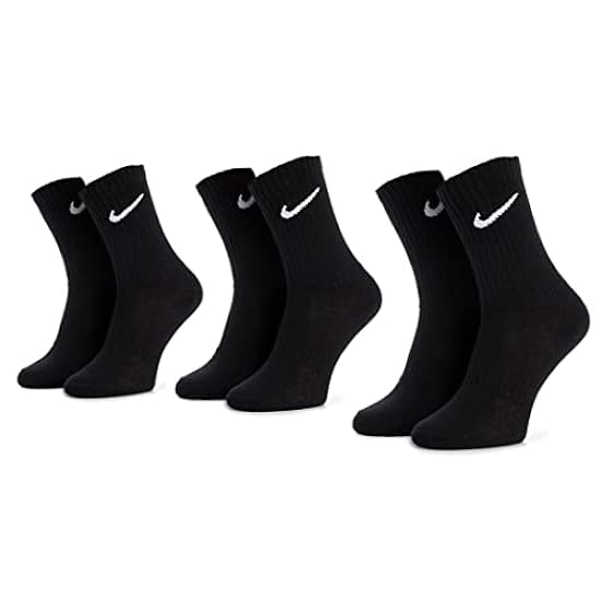 Nike Socks Everyday LTWT, Calzini Uomo, Nero (Black/Whi