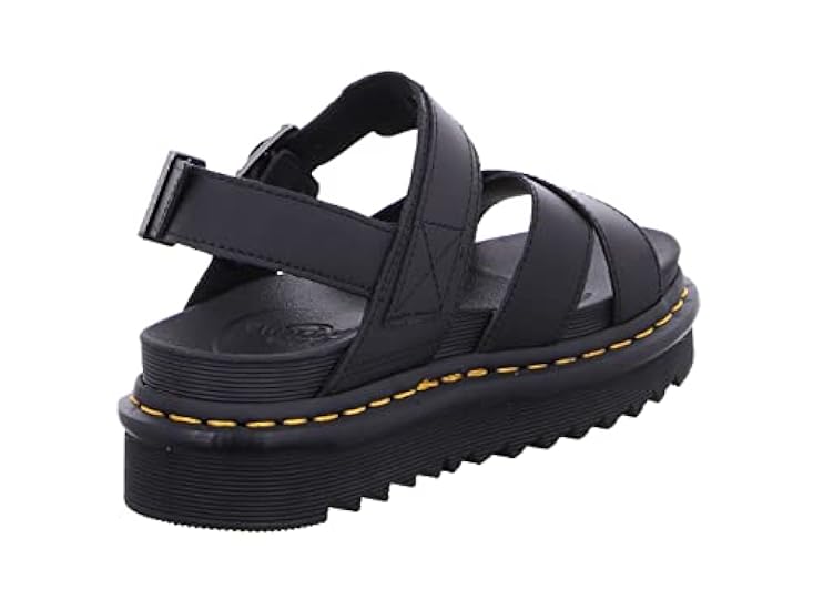 Dr Martens Cross Strap Sandal, Sneaker Donna, Black, 40 EU 153042348