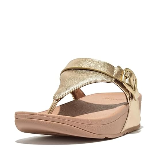 Fitflop Lulu Adjustable Leather Toe-Post Sandals, Infra