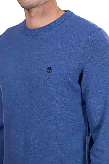 Timberland Knox River Tfo Wool Blended Crew Neck Sweater Black Polo a Maniche Lunghe Uomo 528447658