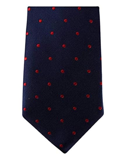 Navy / Red Polka Dot Cravatte di David Van Hagen 531674
