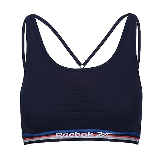 Reebok Damen Baumwoll-Crop-Top in Marineblau | Fitnessu
