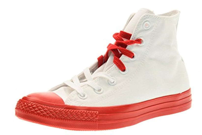 Converse Scarpe Unisex Sneakers Alte 156765C Ctas Hi Bianco/Rosso 346878216