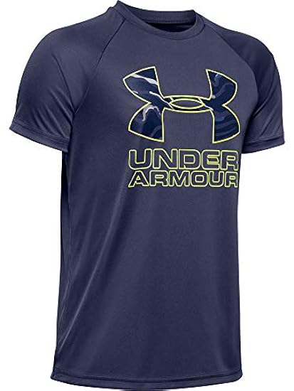 Under Armour T-Shirt Tech Hybrid Print Fill Logo Manica