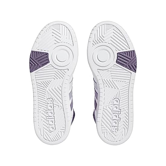 adidas Hoops 3.0 Mid Shoes, Sneaker Donna, Ftwr White Silver Dawn Silver Violet, 37 1/3 EU 899729663