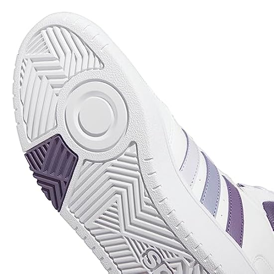 adidas Hoops 3.0 Mid Shoes, Sneaker Donna, Ftwr White Silver Dawn Silver Violet, 37 1/3 EU 899729663