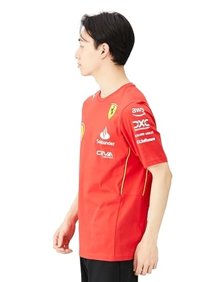 PUMA Maglietta della Squadra Scuderia Ferrari 2024 Uomo Rosso Bruciato 278944279