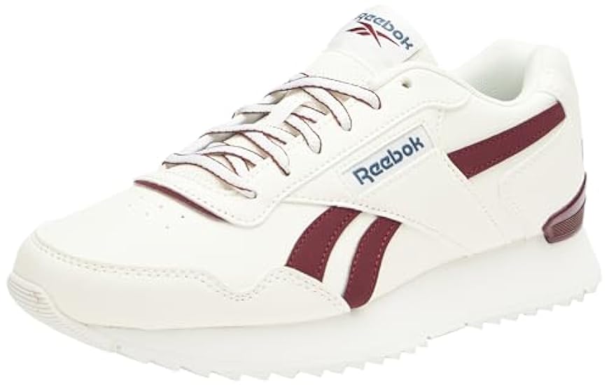 Reebok Glide Ripple Clip, Sneaker Unisex-Adulto, Chalk Classic Maroon F23 Cerchi Blu F23, 43 EU 711022003