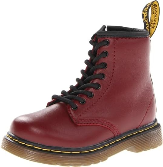 Dr. Martens Brooklee Softy T Cherry Red Lace Boot, Scar