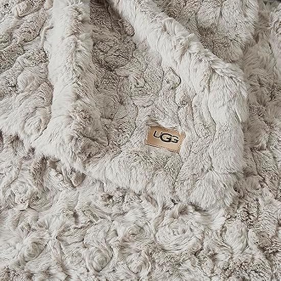 UGG - Coperta Amanda - Coperta morbida - 127 x 178 cm - Coperta calda per divano o letto - Accogliente decorazione per la casa - Pietra 958005694